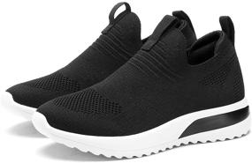 img 4 attached to 👧 Engtoy Kids Slip-on Sneakers: Lightweight Athletic Shoes for Boys & Girls - Comfortable, Stylish & Easy to Put on! Perfect for Walking & Running (Toddler/Little Kid/Big Kid)