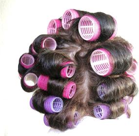 img 2 attached to 🔸 UrbHome Large Hair Rollers, Self Grip, Salon Quality Curlers, 12 Pack - Colors Vary