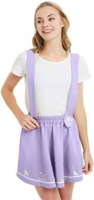 img 1 attached to 👗 Futurino Women's Embroidery Pleated Suspender Skirts in Women's Clothing