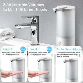img 3 attached to 🧼 Touchless Automatic Soap Dispenser with Infrared Motion Sensor - Ideal for Bath, Kitchen Countertop - IPX6 Waterproof - 8.5OZ/250ML Capacity