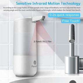 img 2 attached to 🧼 Touchless Automatic Soap Dispenser with Infrared Motion Sensor - Ideal for Bath, Kitchen Countertop - IPX6 Waterproof - 8.5OZ/250ML Capacity
