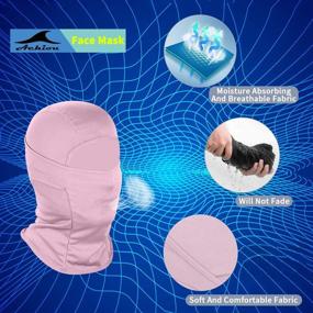 img 3 attached to 🏔️ Achiou Balaclava Face Mask: Ultimate UV Protection for Men and Women in Sun, Lightweight and Tactical for Skiing, Motorcycle Riding, Running