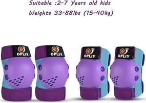 img 1 attached to 🛡️ Top-rated Kids Protective Gear Set: Knee Pads, Elbow Pads, and Wrist Guards for Roller Skating, Cycling, Skateboarding, Scooting, Rollerblading | Enhanced Safety Gear for Kids aged 2-7 Years Old