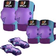 🛡️ top-rated kids protective gear set: knee pads, elbow pads, and wrist guards for roller skating, cycling, skateboarding, scooting, rollerblading | enhanced safety gear for kids aged 2-7 years old logo