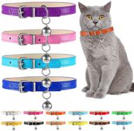 🐾 weewooday 16-piece soft leather pet collar set for dogs and cats - adjustable, colorful, with bell - ideal for kittens, puppies, small dogs/cats - safety and comfort guaranteed logo