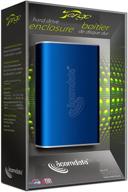 💙 acomdata tango usb 2.0/esata 2.5-inch sata hard drive enclosure - high-speed external storage solution in blue logo