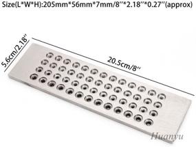 img 3 attached to Huanyu Wire Drawplate: Premium Tungsten Carbide Round Draw Plate for Precise Jewelry Making (52 Holes: 0.26-4.00mm)