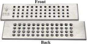 img 2 attached to Huanyu Wire Drawplate: Premium Tungsten Carbide Round Draw Plate for Precise Jewelry Making (52 Holes: 0.26-4.00mm)