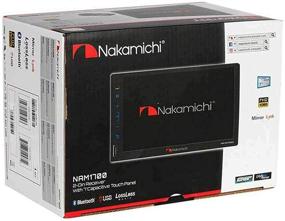 img 1 attached to Улучшите звук в вашем автомобиле с помощью автомагнитолы Nakamichi NAM1700 Double-Din с 7-дюймовым сенсорным экраном LCD, функцией Mirrorlink, мультимедийным USB, MP3, AM/FM, Bluetooth, Spotify и Pandora (без CD/DVD).