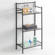 🏢 leeda 3-tier freestanding heavy-duty metal shelving unit | ideal for organizing kitchen, bathroom, office | display plants, flowers, bath essentials | black logo
