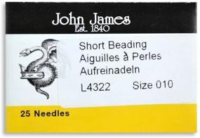 img 1 attached to John James Short Beading Needles