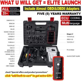 img 3 attached to 🔧 2021 Elite Edition LAUNCH X431 Diagun V Bi-Directional Scan Tool Full System Scanner with ECU Coding, Key Programming, Guided Function, AutoAuth for FCA SGW, 31+ Reset Service Functions, Free Update, TPMS Gift