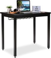 💻 office oasis 36" small computer desk with cable management tray - black логотип