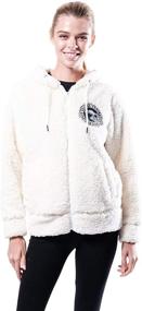 img 4 attached to 🏈 Sophisticated Style meets NFL Spirit: Ultra Game Women's Soft Fleece Sherpa Hoodie Jacket