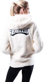 img 3 attached to 🏈 Sophisticated Style meets NFL Spirit: Ultra Game Women's Soft Fleece Sherpa Hoodie Jacket
