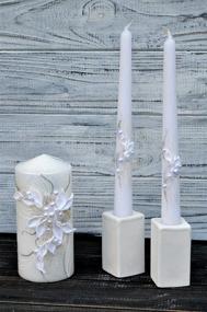 img 4 attached to 🕯️ Magik Life Unity Candle Set for Wedding - Elegant Wedding Ceremony & Reception Accessories - Decorative Pillars & Tapers - 6 Inch Pillar & 2 10 Inch Tapers - White Candle Sets