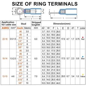 img 1 attached to 💦 Waterproof 16 14AWG Connector Terminals by AIRIC: Ideal for Secure Electrical Connections!