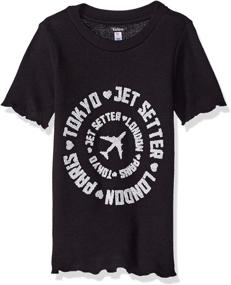 img 1 attached to 👚 Stylish and Comfortable: kensie Girls' Jet Setter T-Shirt – Perfect for Fashion-Forward Travelling