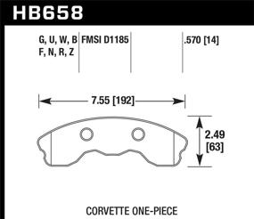 img 1 attached to Тормозные колодки Hawk HPS - HB658F.570 производительность