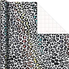 img 1 attached to 🎁 Hallmark Animal Print Wrapping Paper (3-Pack: 85 sq. ft. ttl) with Convenient Cut Lines on Reverse for Various Occasions