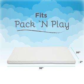 img 3 attached to 🛏️ Наматрасник Milliard Memory Foam для кроватки Pack and Play