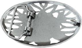 img 3 attached to Antique Silver Engraved Buckle 👗 Straps: Stylish Women's Accessories for Belts