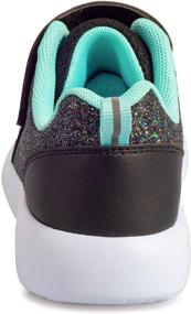 img 1 attached to Harvest Land Girls Sneakers: Glittery Fashion Running Shoes with Breathable Mesh, Convenient 👟 Hook and Loop, Slip-on Style - Ideal for Toddlers, Little Kids, and Big Kids