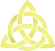 🔣 celtic trinity knot stencil mini, 3.25 x 3 inch (small) - geometric knotwork sacred symbol stencils for painting cards logo