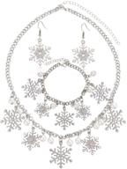 yinl christmas snowflake necklace bracelet logo