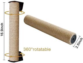 img 1 attached to 🐱 Cat Tree Scratching Post Refill – Replacement Rope for Cat Furniture, Wall Mounted Cat Scratching Post Shelves, Indoor Cat Shelf Scratcher