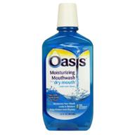 oasis moisturizing mouthwash for dry mouth, mild mint - 16 fl oz (473 ml) value pack of 3 logo