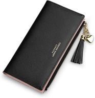 👛 women's handbags & wallets: tassel zipper clutch handbag with wallet logo