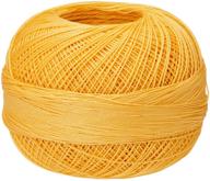 🧶 ultimate crafting companion: handy hands lizbeth premium cotton thread in medium golden yellow (hh40613) logo