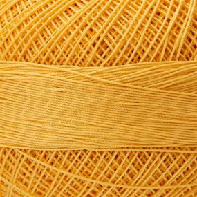 img 1 attached to 🧶 Ultimate Crafting Companion: Handy Hands Lizbeth Premium Cotton Thread in Medium Golden Yellow (HH40613)