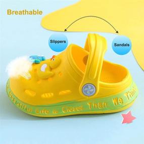 img 3 attached to JUXI Toddler Cartoon Slippers Numeric_5 Apparel & Accessories Baby Girls for Shoes