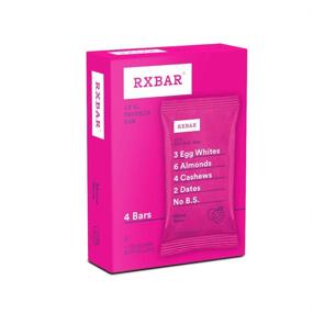 img 4 attached to RXBAR Mixed Berry Protein Bar, 1.83 oz (Pack of 4), High-Protein Gluten-Free Snack