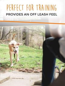 img 1 attached to Mighty Paw Long Dog Leash: Premium Quality Nylon Pet Lead for Effective Off-Leash Recall Training. Includes Buckled Padded Handle for Comfort. Ideal for Yard, Camping, and Training.