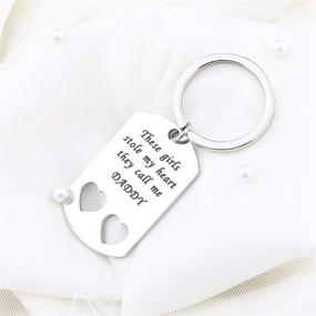 img 2 attached to ❤️ ENSIANTH Father Daughter Gift: Heartfelt Set for Daughters That Stole My Heart - Daddy Keychain with Heart Cut Out Necklace