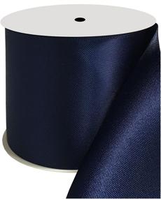 img 4 attached to 🎀 DUOQU Navy Double Face Satin Ribbon – 3 Inch Wide Roll, 10 Yards – Multiple Colors