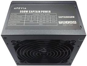 img 2 attached to 💪 Блок питания Apevia CAPTAIN550 ATX с элегантными черными кабелями