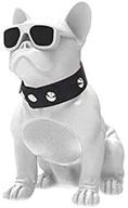 ch-m10 bulldog head rotatable wireless bluetooth speaker support tf card stereo system/fm radio for tv computer phone desktop (white) logo