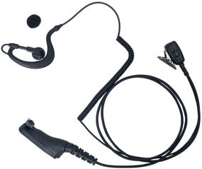 img 4 attached to XPR 7550 7550e Two Way Radio Earpiece, Caroo G Shape Headset with Mic PTT for Motorola XPR 6550 APX6000 APX4000 APX7000 XPR7580 XPR7580e XPR7350e 6580 6350 Walkie Talkie