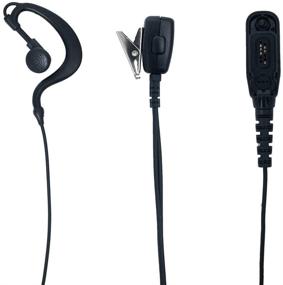 img 3 attached to XPR 7550 7550e Two Way Radio Earpiece, Caroo G Shape Headset with Mic PTT for Motorola XPR 6550 APX6000 APX4000 APX7000 XPR7580 XPR7580e XPR7350e 6580 6350 Walkie Talkie