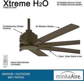 img 3 attached to 🌿 Enhance Your Outdoor Space with the Minka-Aire F896-65-ORB Xtreme H2O 65 Inch Outdoor Ceiling Fan in Oil Rubbed Bronze Finish