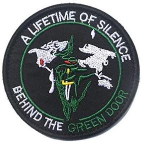 img 2 attached to OYSTERBOY USAF Air Force Long-lasting Mute-Life, Concealed-Green Door Tactical Aviation Patch - Hook & Loop