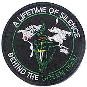 img 4 attached to OYSTERBOY USAF Air Force Long-lasting Mute-Life, Concealed-Green Door Tactical Aviation Patch - Hook & Loop