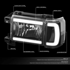 img 3 attached to DNA MOTORING HL LB F15087 BK CL1 Фара 1987 1991