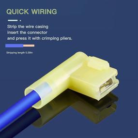 img 3 attached to Insulated Connectors Disconnect Yellow 40PCS Lkelyonewy