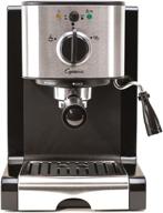 ☕️ black and stainless capresso 116.04 ec100 pump espresso and cappuccino machine logo