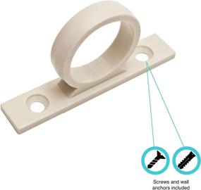 img 3 attached to 🚿 Dura Faucet DF-SA155-BQ RV Shower Hose Guide Ring - Mounting Screws Included (Bisque Parchment) – Secure and Convenient Hose Guide Attachment for RV Showers!